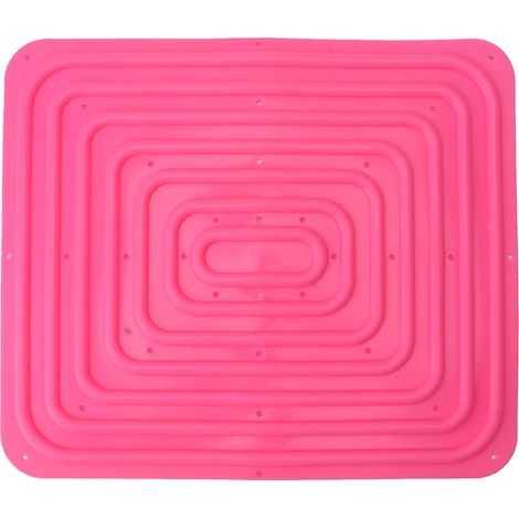 Tapis de protection en silicone pour poulailler, nid de poule facile à nettoyer, coussin de nid doux en silicone, couleur pêche (1/5)