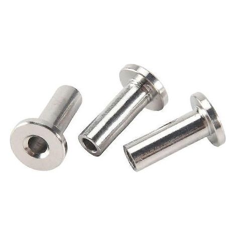 20Pcs Stainless Steel Protector Sleeves 1/8inch DIY Balustrade (1/4)