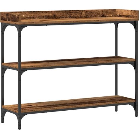 Maison Exclusive - Tavolo Consolle con lo scaffale Legno vecchio 100 x 30 x 80 cm