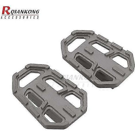 Motorradzubehör: Vergrößerte Hinterradbremshebel, Fußrastenauflagen für BMW R1200GS (2013–2018) – Grau