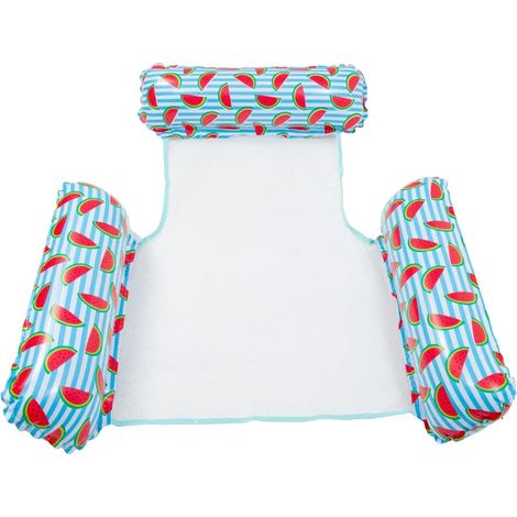 Hamacs et chaises longues aquatiques, matelas de natation gonflables, jouets pour fêtes à la piscine
