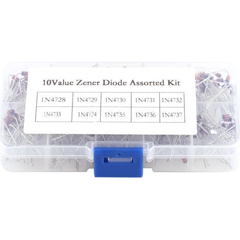 200 pièces - Kit de Diodes Zener 10 Valeurs (1N4728 à 1N4737) avec Boîte de Rangement - Composants Électroniques (1/5)