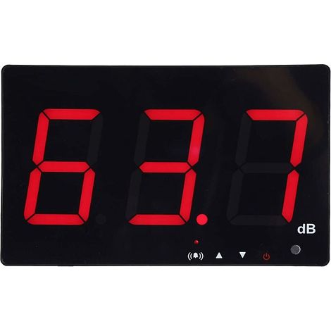 Misuratore di livello sonoro professionale con soglie di allarme impostate Misuratore di decibel LCD digitale portatile 30-130 dB Misuratore di rumore in decibel con registro dati