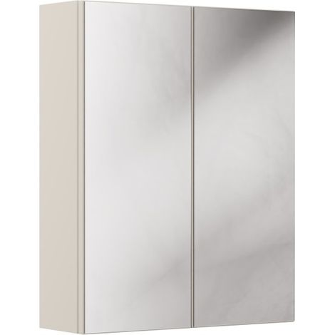 Möbel mit Spiegeltür BRAZZA – 2 Türen – Farbe Kongo-Braun – B60 x H75 cm – Zum Aufhängen