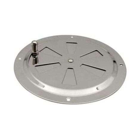 FENOPLASTICAVentilations rondes en acier inoxydable Grille de ventilation Reglable Rond Évent d'Aération Grille Évent à persiennes en acier inoxydable pour Fumeur,Camping-Car,Maison,Yachts Diamètre 12 (1/5)