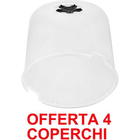 ELHO OFFERTA 4 COPERCHIO SERRA CAMPANA BASICS GROW HOUSE ROTONDO 17CM TRASPARENTE