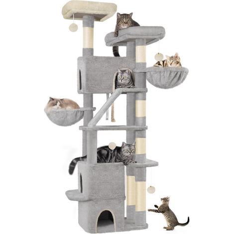 185 cm Arbre à Chat, Grande Tour à Chat pour Chats d'intérieur (1/5)