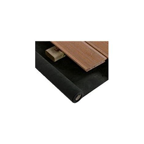 Feutre géotextile 100 gr/m² – Largeur 2 m, longueur 10 m – Perméable à l'eau, contrôle des mauvaises herbes – Pour tous types de sol – Nivo