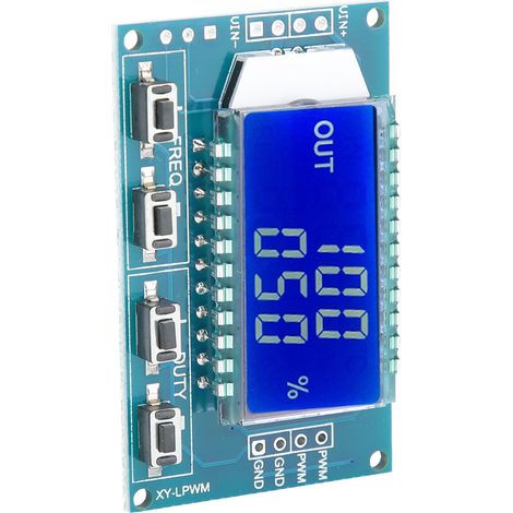Rechtecksignalgenerator mit PWM-Puls, einstellbarem Tastverhältnis und LCD-Anzeige (1/5)
