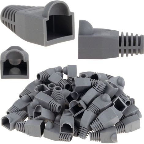 TG66225 CUBIERTA PARA CONECTOR DE RED RJ45 RJ-45 JUEGO DE 50 CUBIERTAS DE GOMA