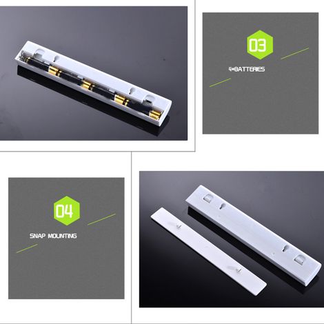 Lampe LED haute luminosité à détecteur de mouvement pour armoire ou penderie, lumière jaune (blanc chaud), idéale pour la chambre à coucher. (1/5)