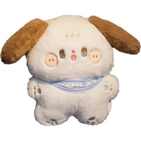 Enfant chien en peluche portable, jouet doux et drôle, décoration maison, 28x33cm 500g (1/5)