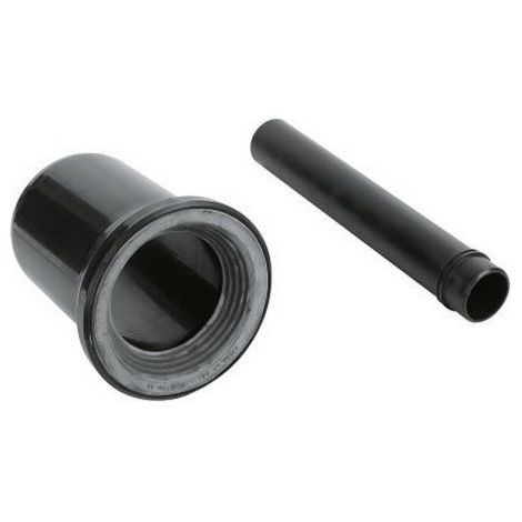Grohe – Tuyau de raccordement 45 mm L 200 mm – Pour WC suspendu – Collier de serrage et manchon de vidange 110 mm L 150 mm – Couleur noir