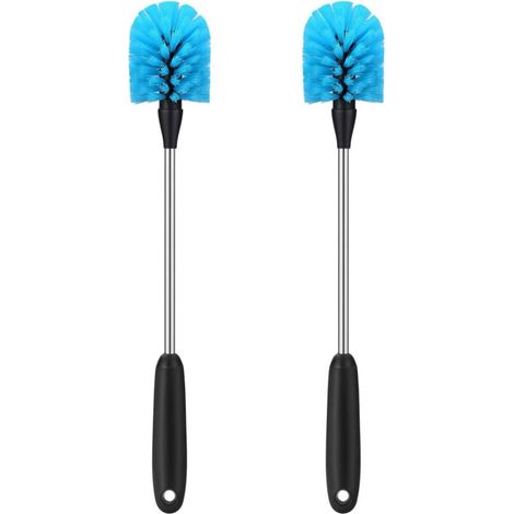 Goupillon - Acier Inoxydable 18/8 - Manche Long 38 Cm - Pour Bouteilles Et Biberons - Lot De 2 (1/5)