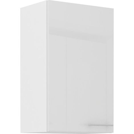 Küche Hängeschrank 45 Lara Weiß Hochglanz Küchenzeile Küchenblock (1/5)
