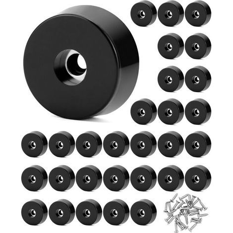 30 Pièces Patin Caoutchouc pour Meubles avec Vis en Acier Inoxydable 304, Patin Caoutchouc Antidérapants pour Tables et Chaises, 25 x 23 x 9mm (1/2)