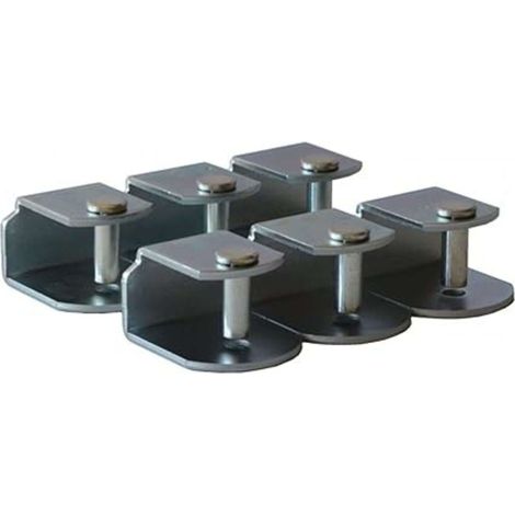 Pack 6 Abrazaderas metálicas para somier de Tubo 30x30 mm, Sistema antiruido de Gran Estabilidad y Resistencia.