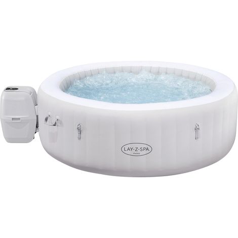 Bestway LED Whirlpool Outdoor für 6 Personen Lay-Z-Spa Paris AirJet Ø 196 x 66 cm Whirlpool