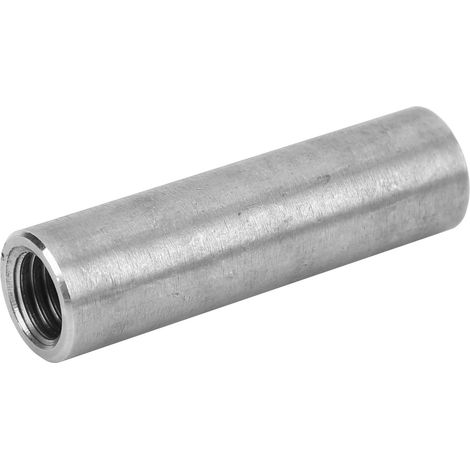 Connecteur rond à manchon fileté M10 de 2 pouces, diamètre extérieur de 0,6 pouce, en acier inoxydable (1/5)