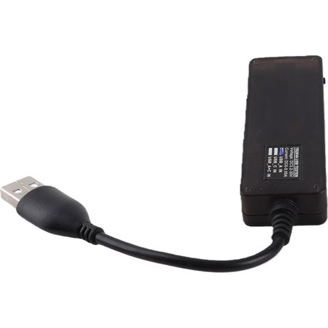 YB26VA Double Affichage Détecteur USB Voltmètre Ampèremètre Mesureur Tension Courant Testeur Capacité Batterie Bicolore (1/5)