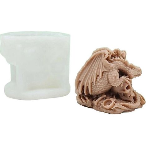 Moule réutilisable pour la fabrication de bougies, moule en silicone délicat pour travaux manuels. (1/4)
