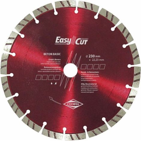 Disque à tronçonner diamanté Cedima Beton Basic 125 mm
