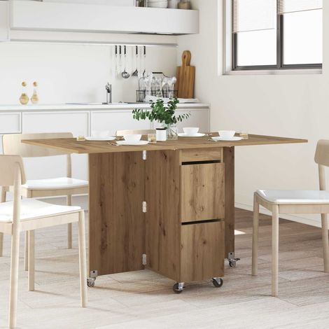 Mesa de comedor 2 pcs 140 x 80 x 77 cm Madera de ingeniería