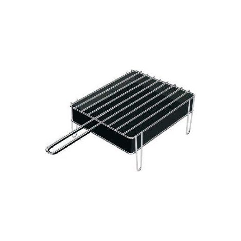 Appareil de cuisson sauvic tabletop grill acier inox 43x22 cm