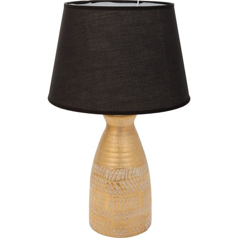 Lámpara de mesa de cerámica dorado 14,5x14,5x35,5 (1/5)