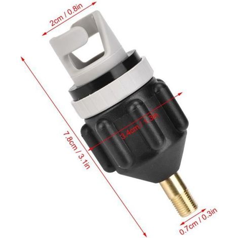 Adaptateur de pompe SUP - Gaz buse en caoutchouc - Aramant valve - Changer la tête-LAV (1/4)
