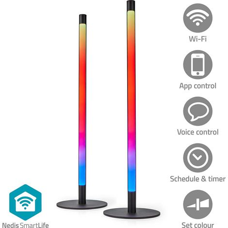 LUMIÈRE D'AMBIANCE SMARTLIFE WI-FI TUBE 600 LM BLANC CHAUD À FRAIS RGBIC 2700 - 6500 K 36 W MÉTAL 2 PIÈCES (1/8)