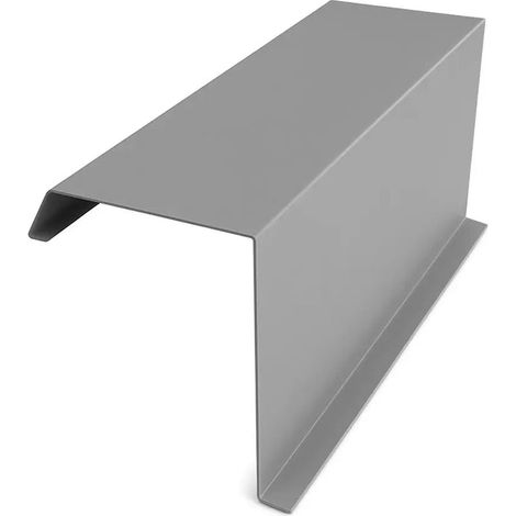 Bordure de fronton, 2000 × 312,5 × 0,5 mm, gris Mat RAL 7024