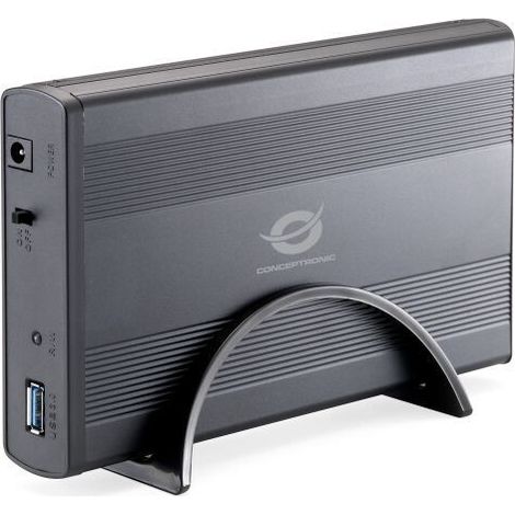 CONCEPTRONIC HDD Gehäuse 3.5SATA HDD/SSD USB-A3.0   5Gbs sw extern (CHD3DUSB3)