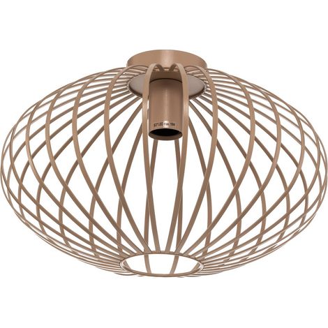 [NEUWERTIG] B-Ware Lindby Deckenleuchte Maivi Beige 40 Cm Eisen Käfig Deckenlampe Lampe Leuchte