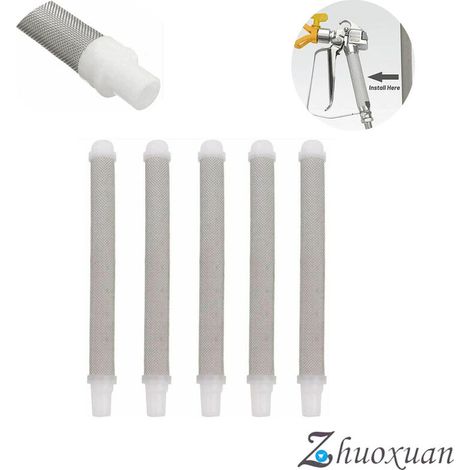 5 Pieces Airless Spray Gun Filter Elements 60 Mesh Airless Paint Pulverizer Nozzle Accessories for Wagner Airless Paint Spray Gun (1/5)