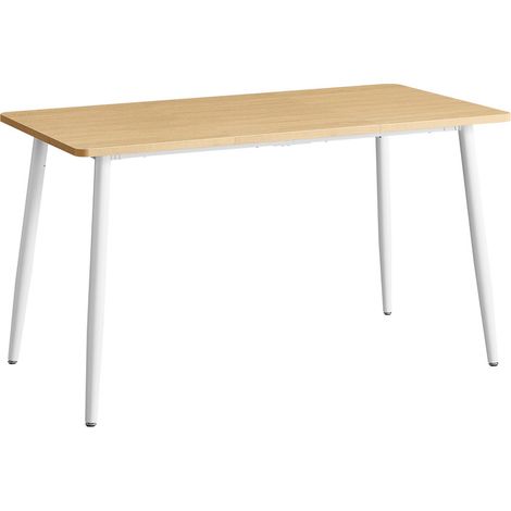 Vasagle – Table à manger rectangulaire 140 cm – Pour 4-6 personnes – Surface résistante à la chaleur jusqu'à 140 °C – Montage rapide en 15 minutes