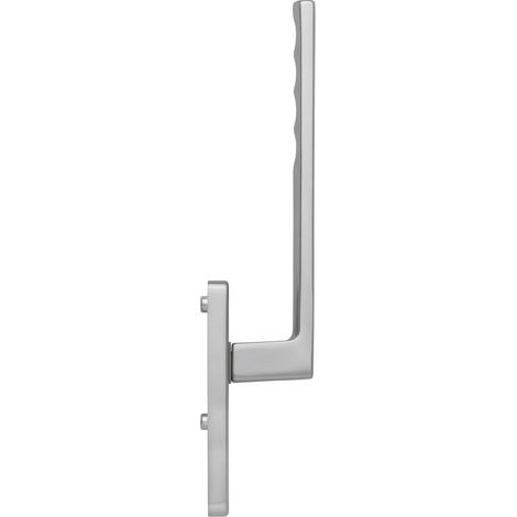 HOPPE 11598682 - Maniglia per porta scorrevole Tolone, interno PZ, lunghezza 253, effetto acciaio inox, alluminio