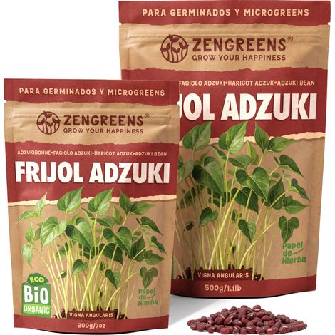 Semillas para germinar eco Judía adzuki 200 g microgreens (1/5)