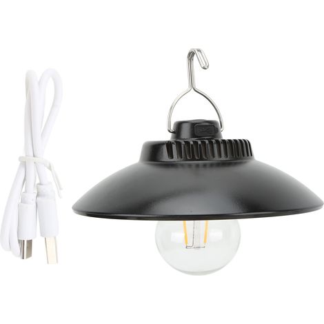 Lampe de Camping USB Rechargeable, Lumière Portable Rétro Multifonction avec Luminosité Réglable, 3.7V pour Tente et Extérieur (1/5)