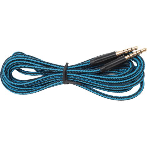 Câble de remplacement pour casque gaming Logitech Astro A10 A30 A40, avec prise plaquée or 3,5 mm (5 pôles vers 4 pôles), longueur 2 m. (1/5)