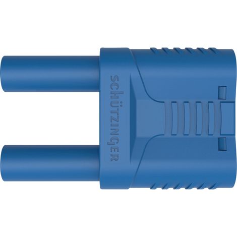 Schützinger SKURZ 6100 / 19-4 IG 2MB Ni / BL Sicherheits-Kurzschlussstecker Blau 1 St.