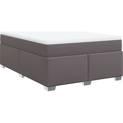 Maison Exclusive - Boxspringbett mit Matratze Grau 140x200 cm Kun