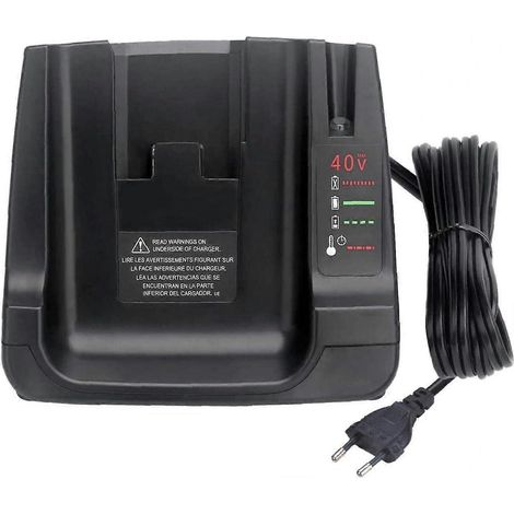 Chargeur de batterie 40V MAX avec 2 ports USB, compatible avec les batteries Li-ion Black+Decker LCS36 et LCS40 (chargeur uniquement, batterie non incluse). (1/5)