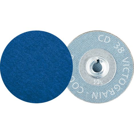 PFERD TOOLS COMBIDISC Schleifblatt CD Ø 38 mm VICTOGRAIN-COOL36 für Stahl und Edelstahl 100 Stk (1/4)