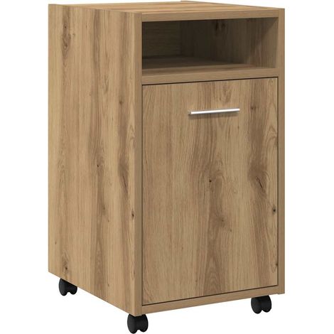 Maison Exclusive - Armadio con Ruote Rovere Artigianale 33x38x60 cm in Truciolato