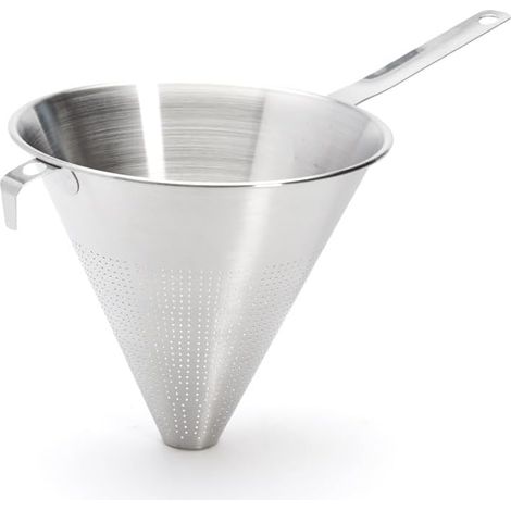 1 Passe-sauce,Inox perforé,Diamètre 23 cm,Crochets soudés,Fonds de sauce (1/4)