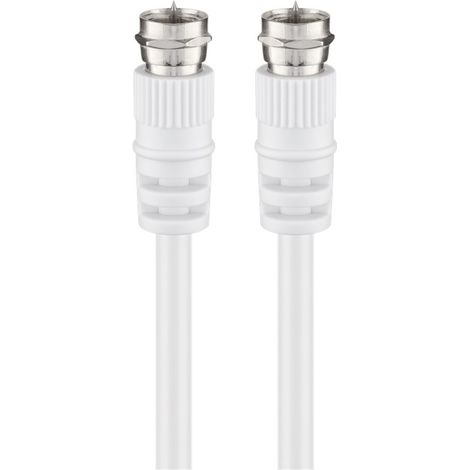 Digitus ASSMANN - Cable de conexión de antena para satélite (2 conectores F, recto, 75 ohmios, doble apantallamiento, 90 dB, 10 m)