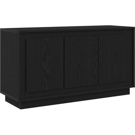 Maison La Vie - Buffet Salon Moderne - Meuble de rangement - Chêne noir 102 x 35 x 55 cm Bois d'ingénierie bu3768