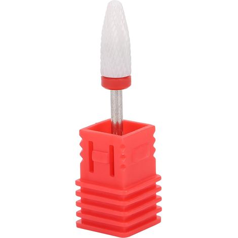 Accessoires de rectifieuse électrique en forme de tête de maïs de pierre de meulage de foret à ongles pour la sculpture, le polissage des ongles(Rectification fine F boîte rouge) (1/5)