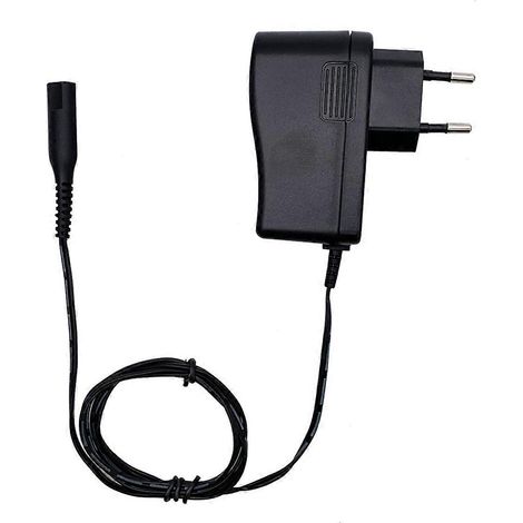Adaptateur secteur 12 V 0,4 A pour tondeuse à barbe électrique Braun, prise UE - Noir (1/5)